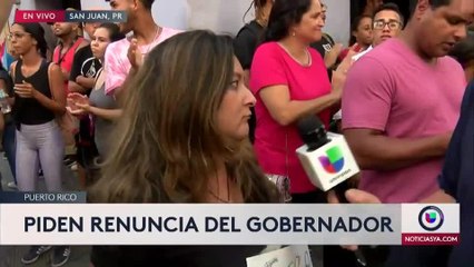 Reacciones de manifestantes en San Juan