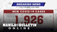 DOH reports 1,926 new cases, bringing the national total to 2,816,980, as of NOVEMBER 14, 2021