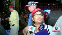 Reacciones de hispanos que apoyan a Trump