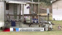 VIDEO: 3 niños mueren tras quedar atrapados en un congelador