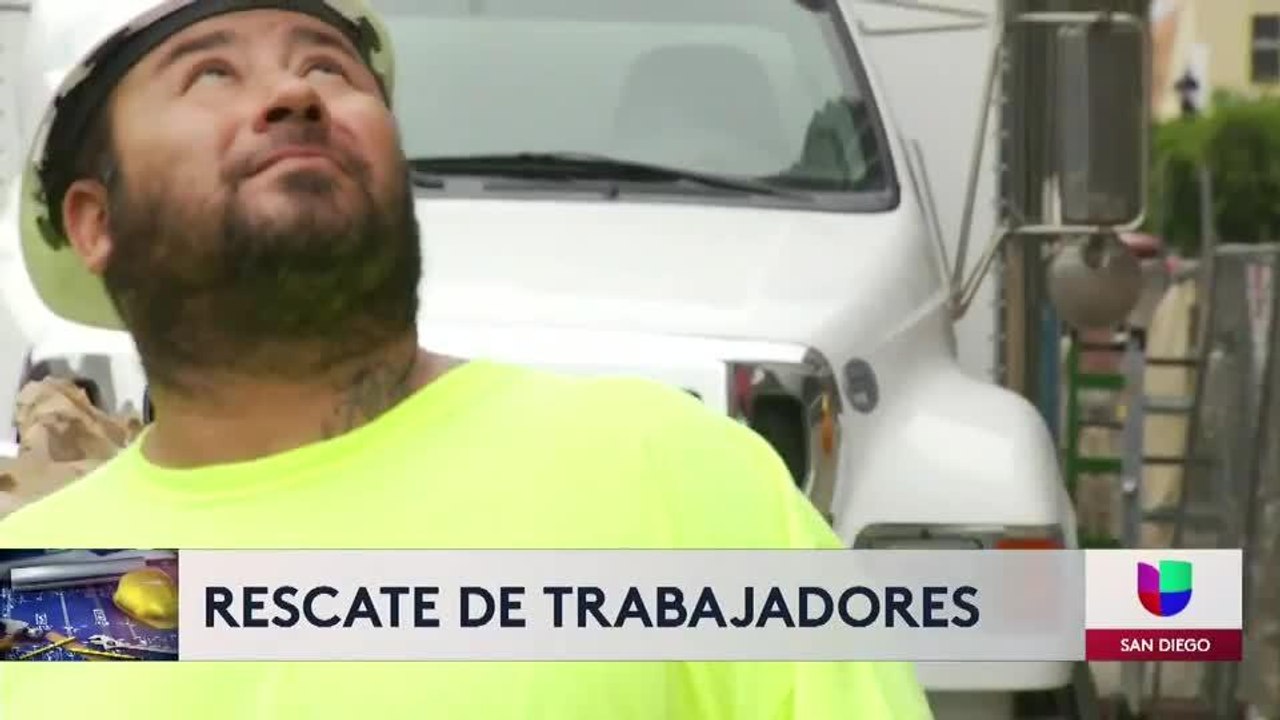 Trabajadores rescatados de edificio