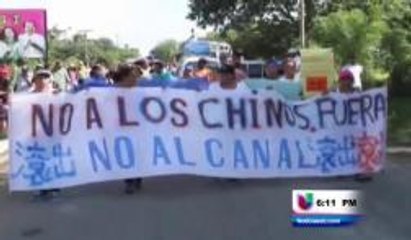 Los nicaraguenses protestan la construcción del canal interoceánico