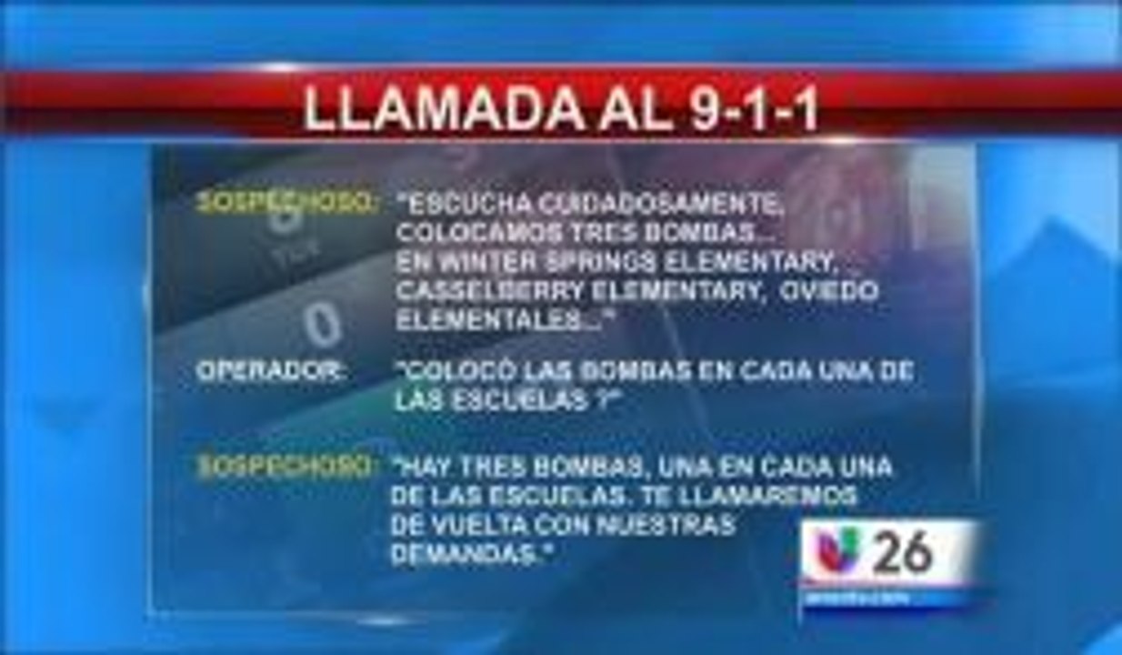 Seminole: Llamadas al 911 relacionadas a amenazas de bomba