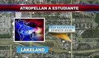 Atropellan a estudiante en Lakeland