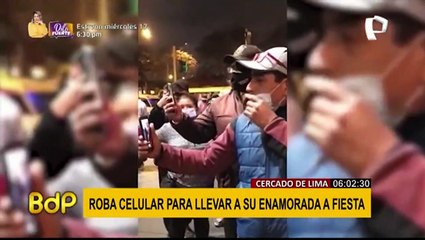 Adolescente roba violentamente celular para llevar a su enamorada a una fiesta covid