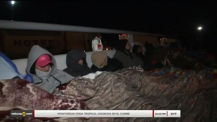 Inmigrantes frío en El Paso