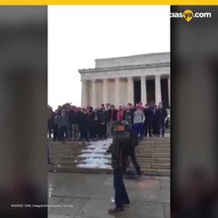 Video revela los verdaderos agresores en marcha de nativos americanos