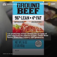 5.1 MILLONES DE LB DE CARNE MÁS RETIRADAS POR BROTE MORTAL DE SALMONELA