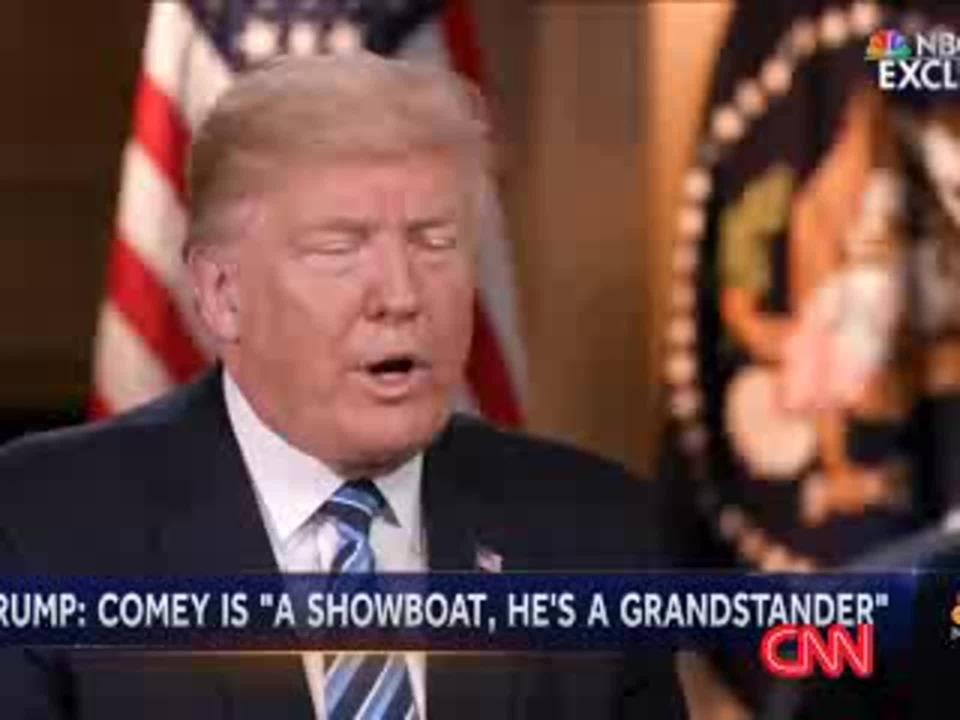 Trump contradice a la Casa Blanca sobre despido de Comey