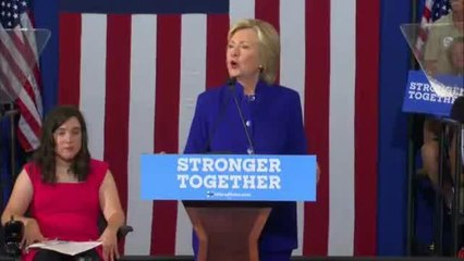 Clinton promete una economía que incluya a todos