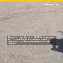 Madre salva a sus hijos al incendiarse su carrito de juguete