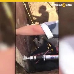 Rescatan a recién nacida de un drenaje pluvial en Sudáfrica