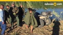 Rescatan a madre y su hijo en el Rio Bravo