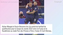 France-Kazakhstan : Karim Benzema soutenu par Chloé de Launay et sa fille Mélia en tribunes