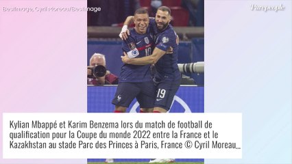France-Kazakhstan : Karim Benzema soutenu par Chloé de Launay et sa fille Mélia en tribunes