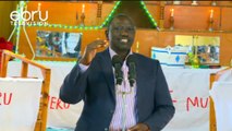 Deputy President William Ruto Has Taken His Mt Kenya Tour To Murang'a County Sunday At Muthithi Independent Church. The D.P Continued Drumming Up Support For His Youth Agenda And Bottom Up Economic Model