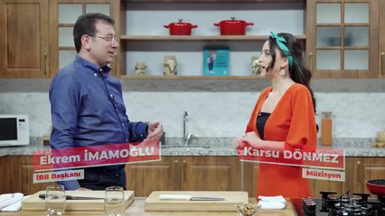 İmamoğlu, Karsu ile mutfağa girdi; üç çeşit yemek yaptı