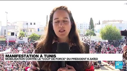 Mobilisation contre le "coup de force" du président Kaïs Saïed