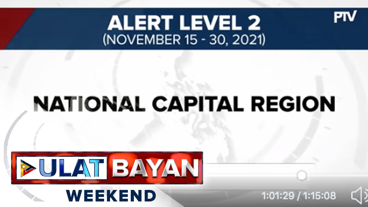 Alert level 2 sa NCR, pinalawig hanggang Nov. 30; Alert level system sa iba pang lugar sa bansa, aprubado na ng IATF