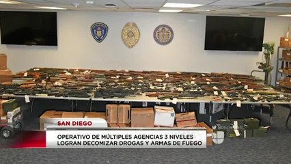 Detienen a 26 pandilleros y encuentran más de 200 armas en San Diego