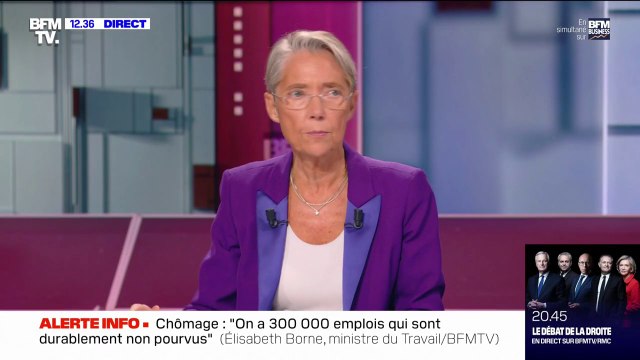 Élisabeth Borne: D'ici 2025, on peut se fixer l'objectif du plein emploi