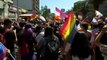 Masiva manifestación por los derechos LGTBi en Chile exigiendo el matrimonio igualitario