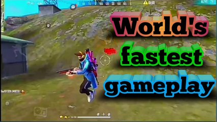 world fastest game play | freefire fast game play | free fire video