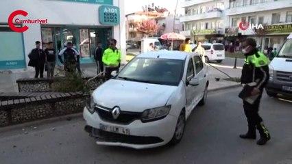 Bankta otururken ölümden döndü