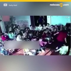 Maestra azota a alumna de 5 años contra un armario