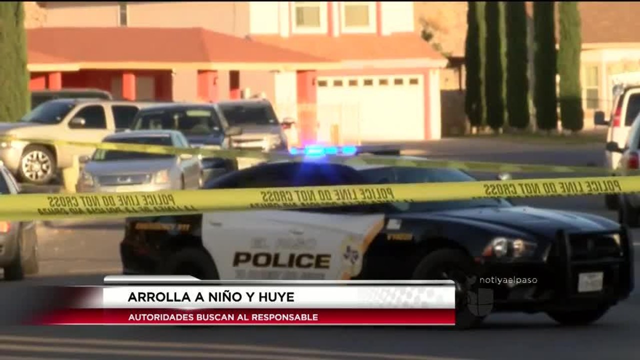 Niño atropellado en El Paso