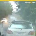 Arbol aplasta carro en Georgia.mp4