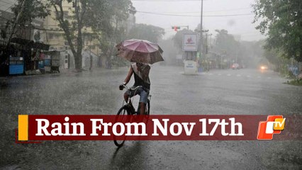 Rainfall Warning In Odisha For Nov 17-18 As Low Pressure To Turn Into Depression