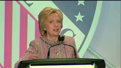 Hillary Clinton habla ante la conferencia de LULAC