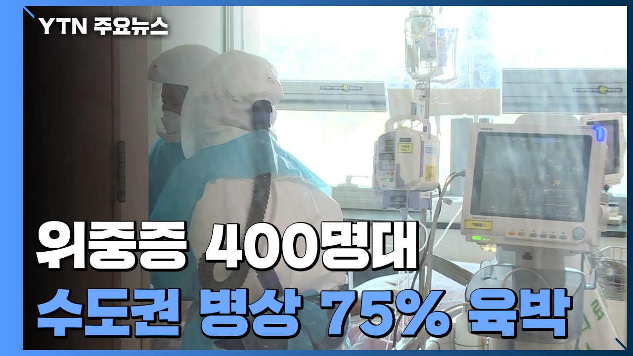 위중증 400명대 계속...수도권 중증 병상 가동률 75% 육박 / YTN