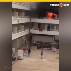 Turistas britnicos provocan incendio en hotel por una broma