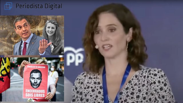 Ayuso sacude una ensalada de zascas al socialista Sánchez y compinches: Es autoritarismo y miseria