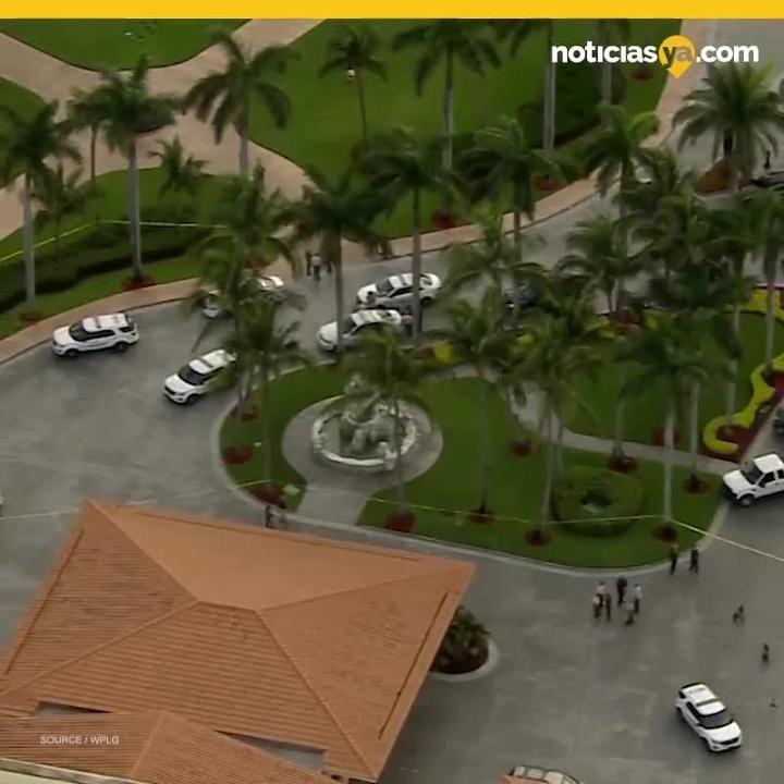 Hombre grita sobre el presidente y abre fuego en resort de Trump