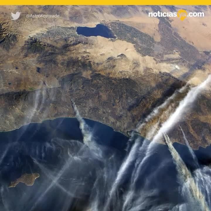 Incendio desde el espacio