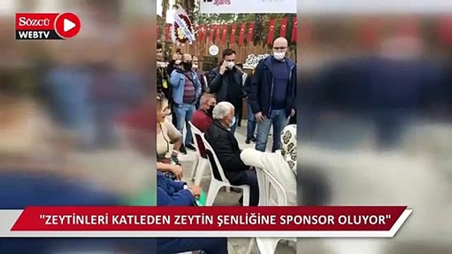 Zeytin Şenliği’ne sponsor olan şirket binlerce zeytini kesecek, tepki gösteren aktivist gözaltına alındı