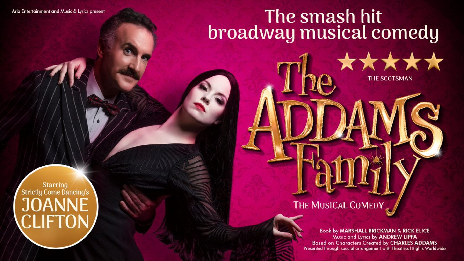 The Addams Family The Musical Comedy on UK tour