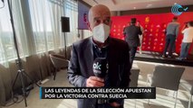 Las leyendas de la selección apuestan por la victoria contra Suecia: 