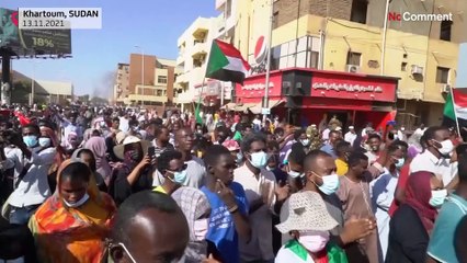 Thousands demand civilian control in Sudan protest