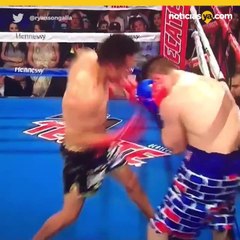 Boxeador mexicano vence al 'muro de Trump' en el ring