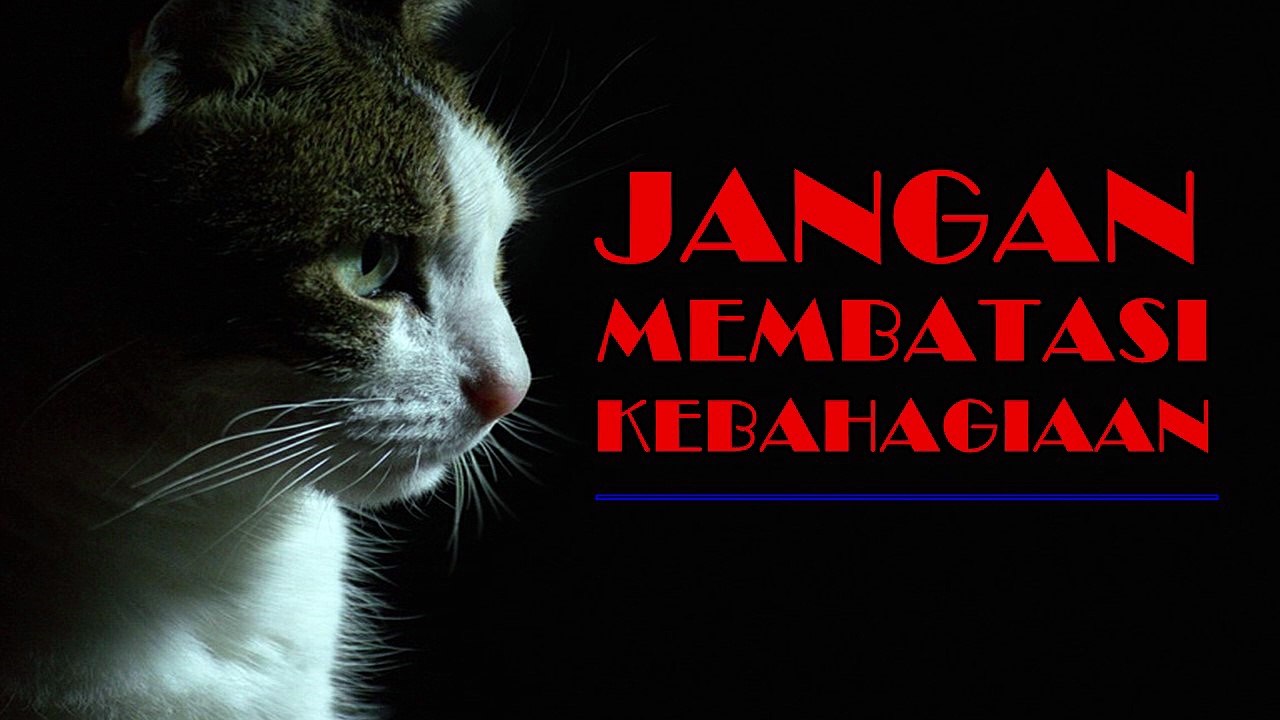 kata mutiara kehidupan JANGAN MEMBATASI KEBAHAG...