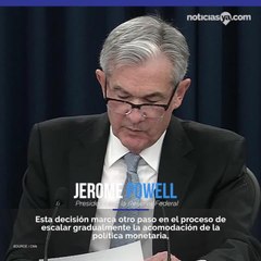 Presidente de la FED anuncia alza de tasas