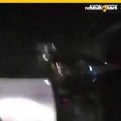 En segundos, policías lanzan 'lluvia' de disparos contra sospechoso