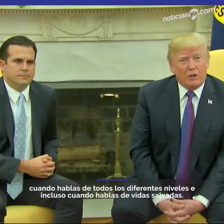 Trump se da un 10 en respuesta a Puerto Rico