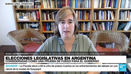 Elsa Llenderrozas: "De repetirse resultados de las PASO se espera mucha inestabilidad" en Argentina
