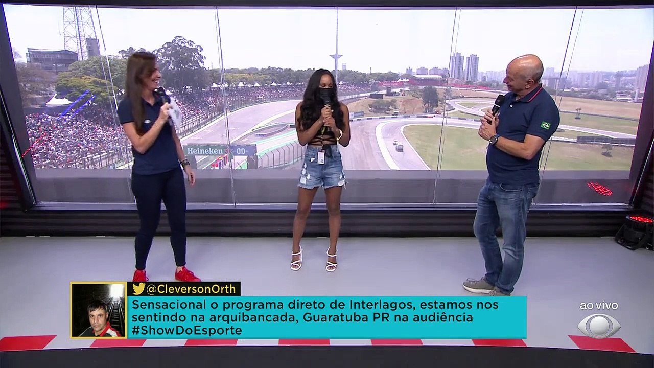 BRILHA, REBECA! A nossa ginasta campeã olímpica, Rebeca Andrade, participou ao vivo com Elia Júnior e Glenda Kozlowski e comentou sobre ser a escolhida para dar a bandeirada no GP de São Paulo. #ShowdoEsporte