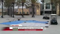 Vandalizan preparatoria de San Diego con graffiti de símbolo nazi